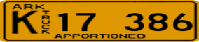 Trailer License Plate